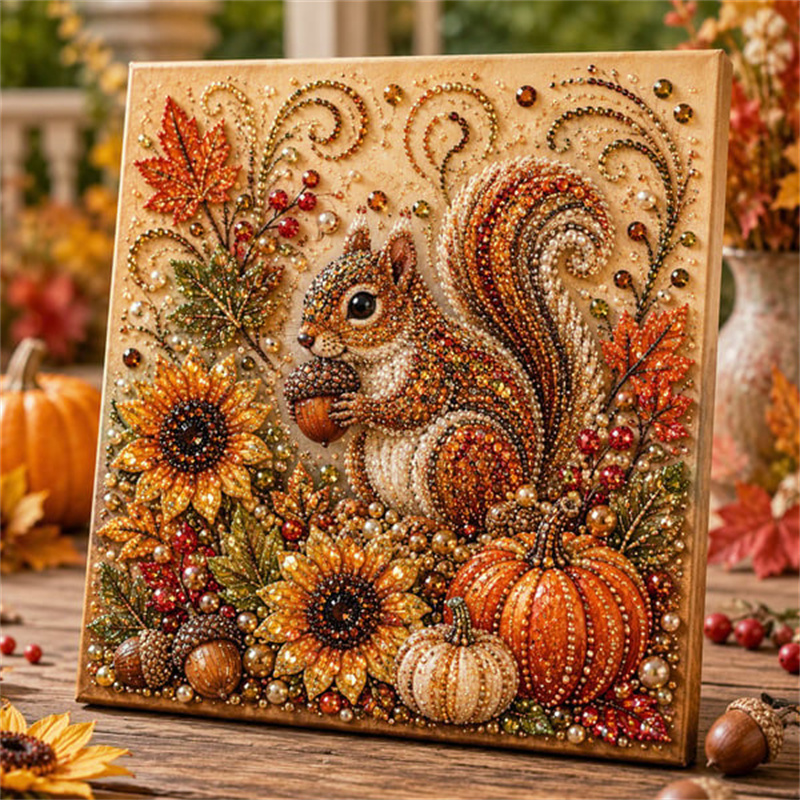 Resin Art Kit For Beginners - Kit de Peinture Diamant Perle Automne,