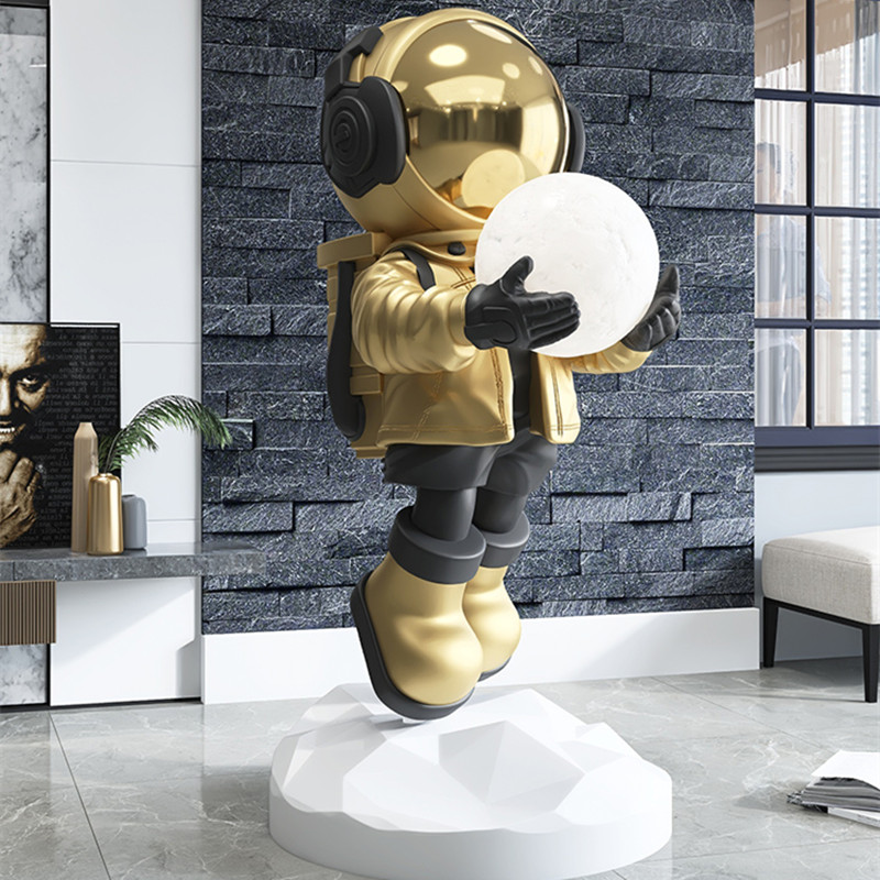 Resin Art On Floor - Astronsomfloor-Lampe autoportante en résine, design créatif,