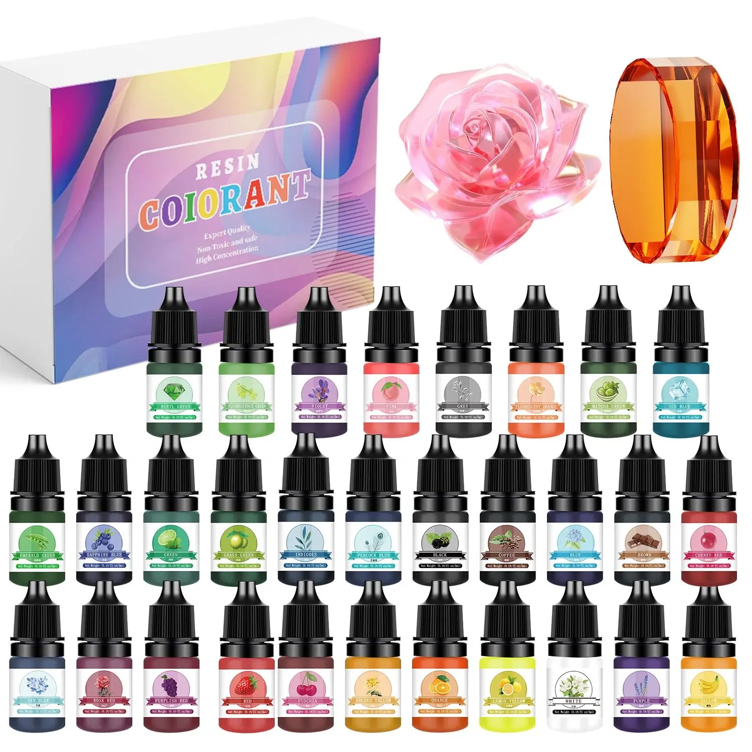 Resin Art Uv - Kits de pigments de résine époxy,