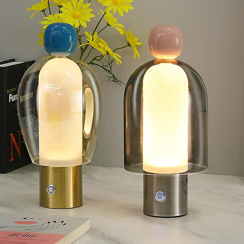 Resin Art On Floor - Lampe de table Easy Peasy, style