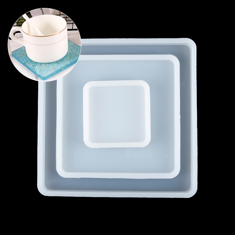Coaster Mold Square - Moules carrés en silicone pour la
