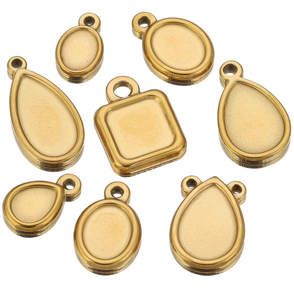 Resin Art Jewelry Kit - 5 pièces de supports de pendentifs