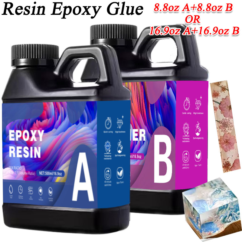 Resin Art Table Top - Colle époxy en résine AB, 17.6oz/33.8oz,