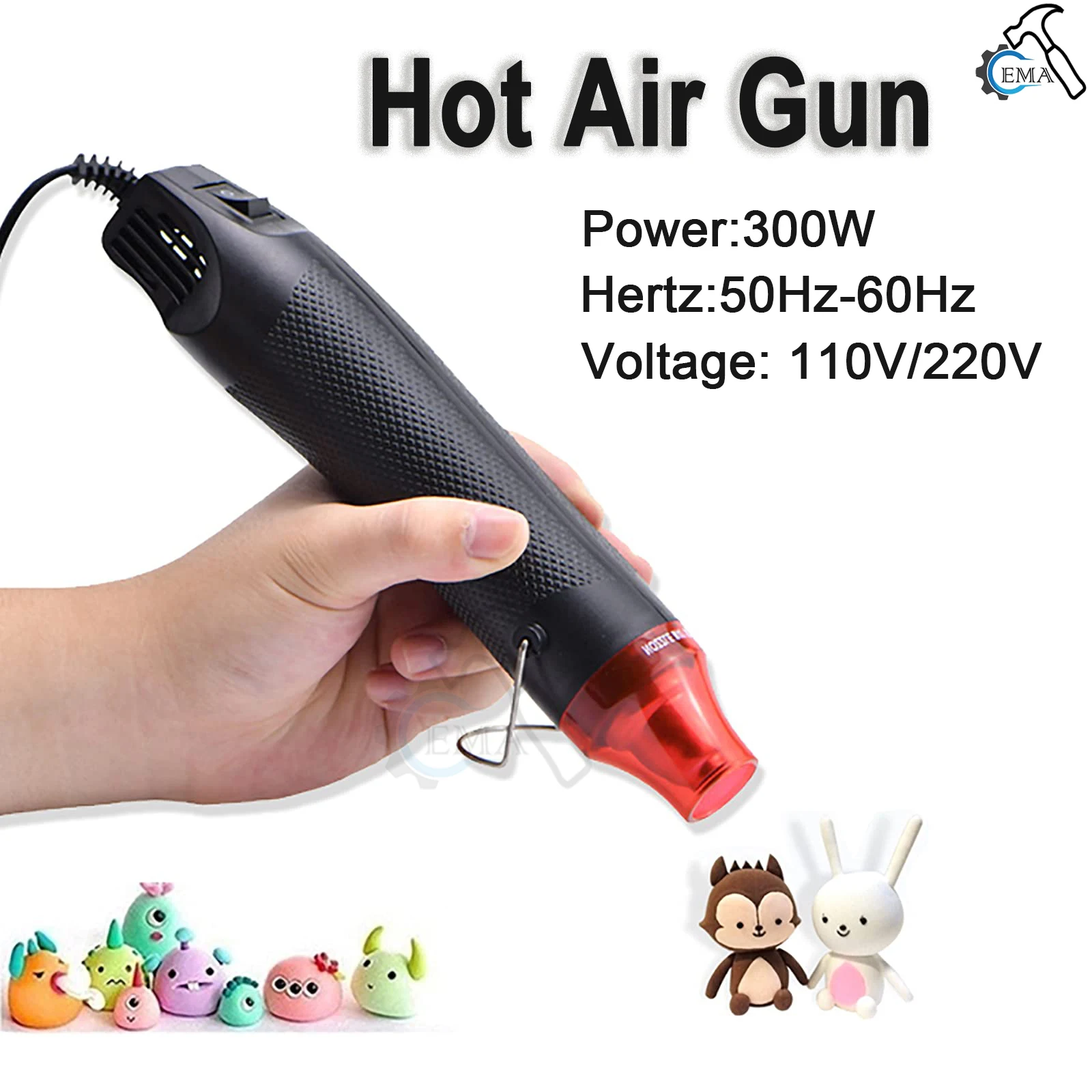 Resin Art Heat Gun - Pistolet à air chaud standard US