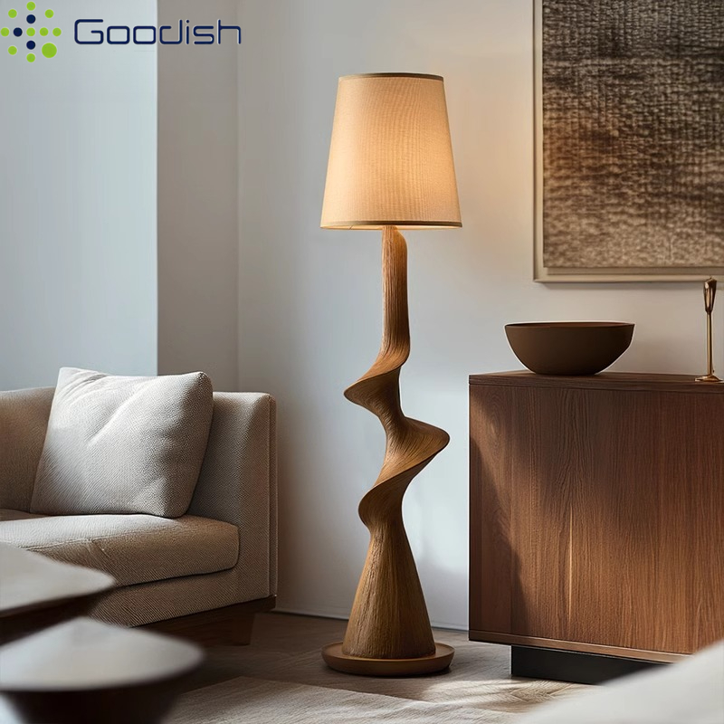 Resin Art On Floor - Lampe de sol LED en bois