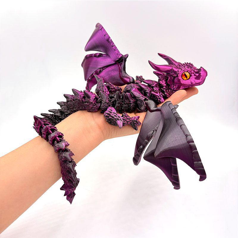Resin Art Table Top - Figurine de dragon ailé imprimée en