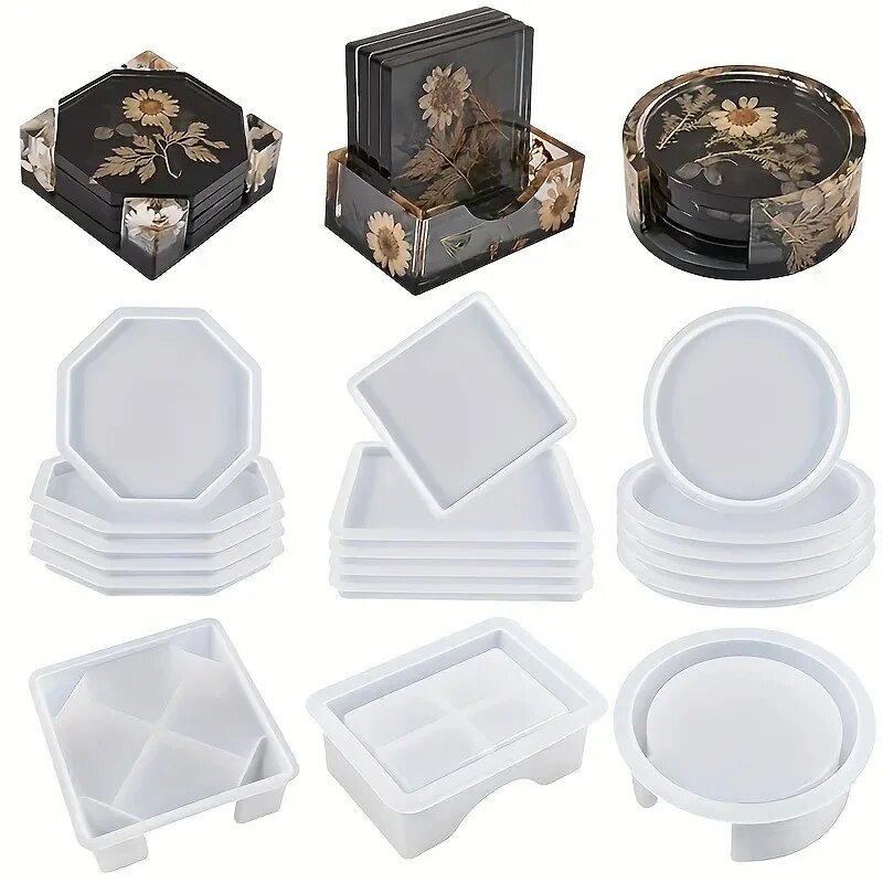 Resin Art Kit For Beginners - Ensemble de moules en résine pour