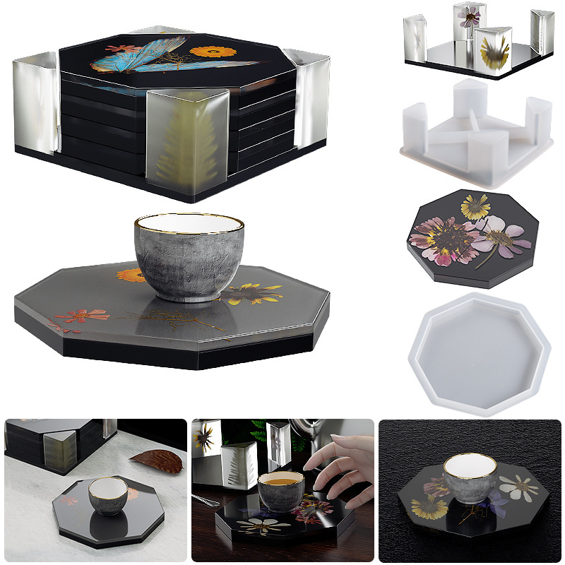 Coaster Mold Square - Boîte de Rangement de Dessous de