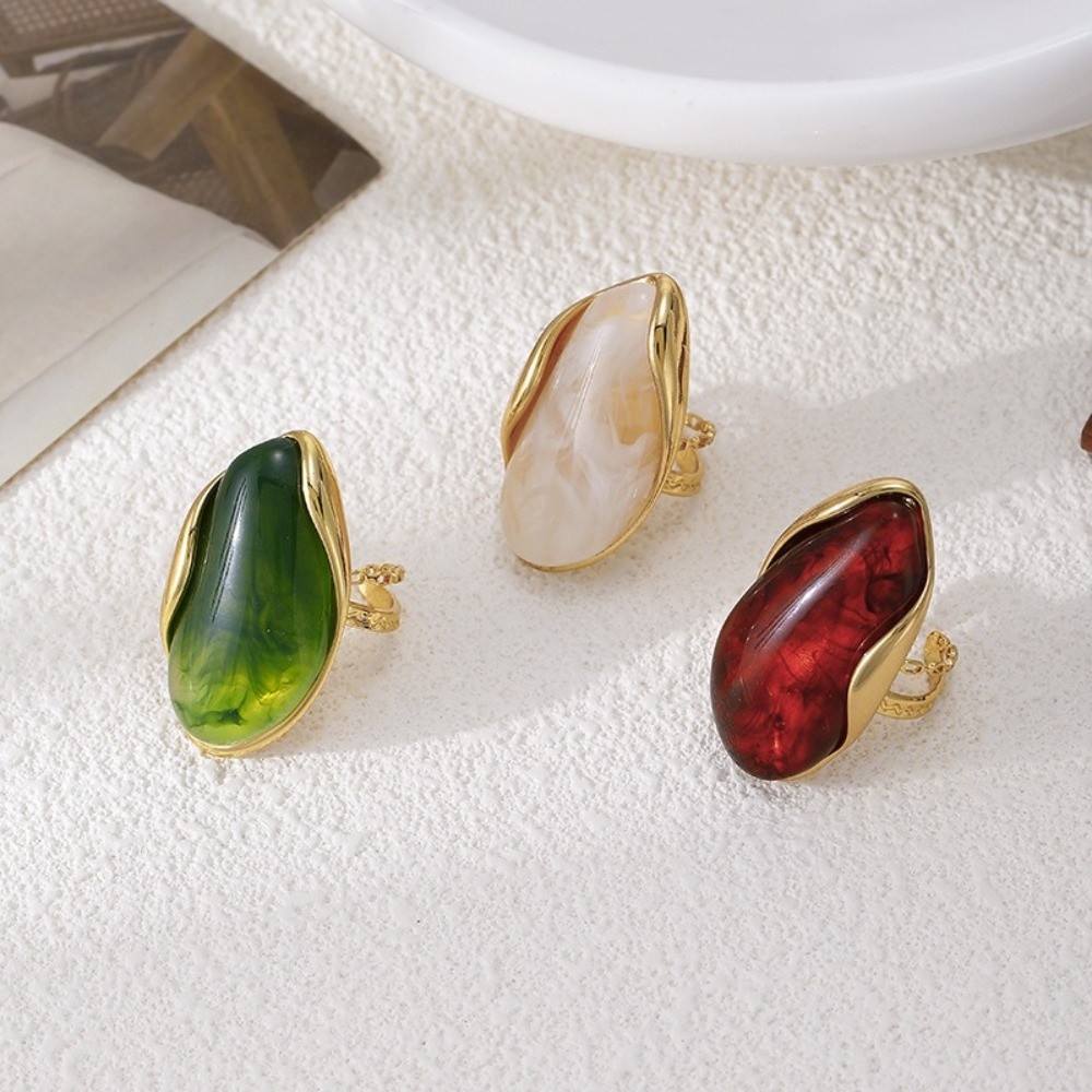 Bagues vintage en acier inoxyd - Resin Art Ring avis et prix