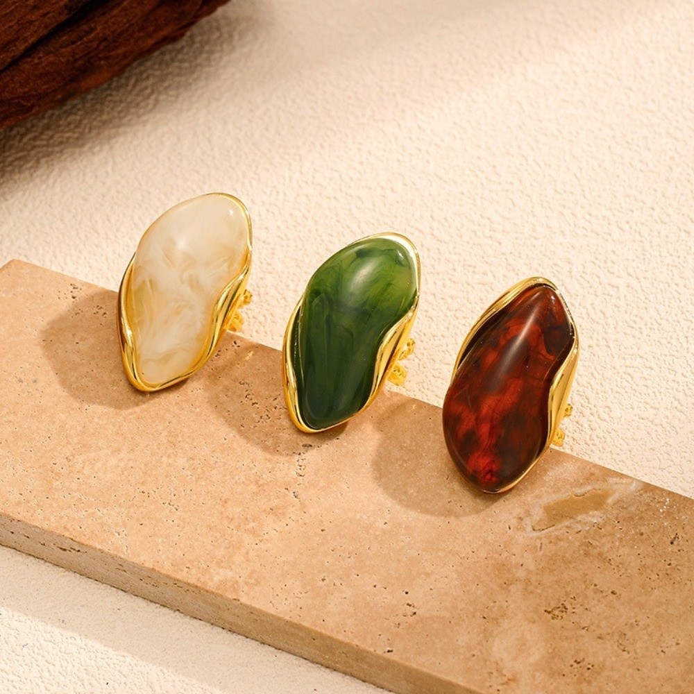 Bagues vintage en acier inoxyd - Resin Art Ring avis et prix