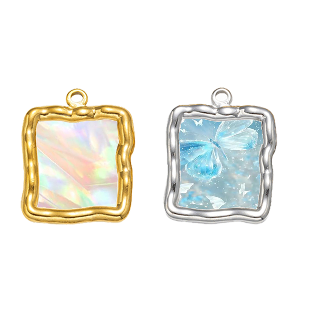Pendentifs ronds en forme de c - Resin Art Things avis et prix
