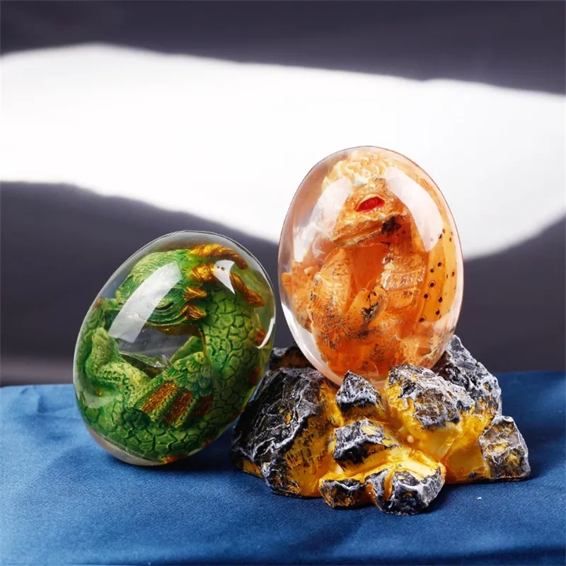 Statue d'œuf de Dragon de lave - Resin Art Table Top avis et prix