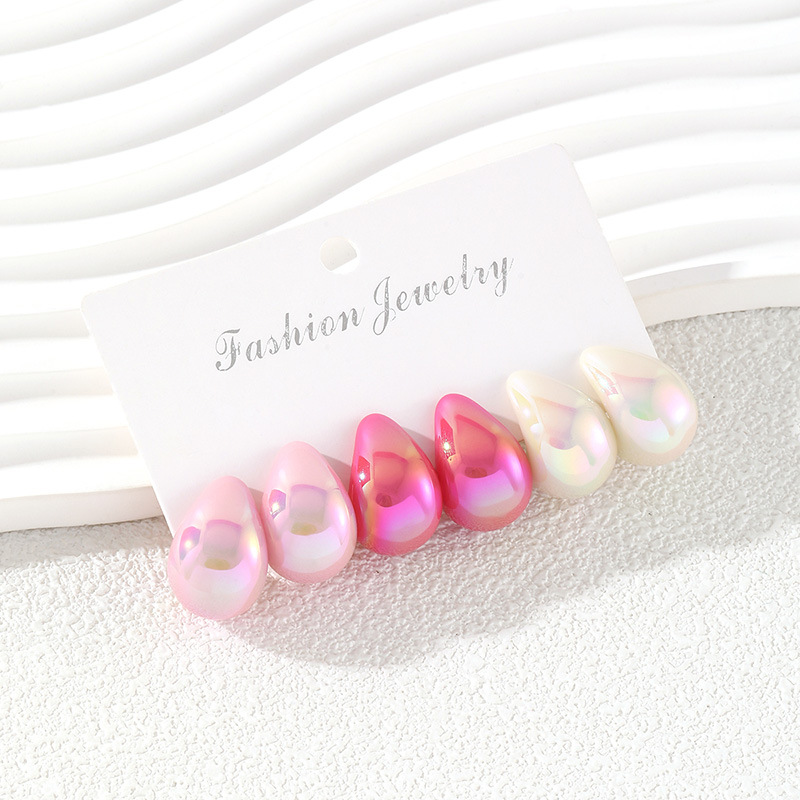 3 paires de boucles d'oreilles - Resin Art Ring avis et prix