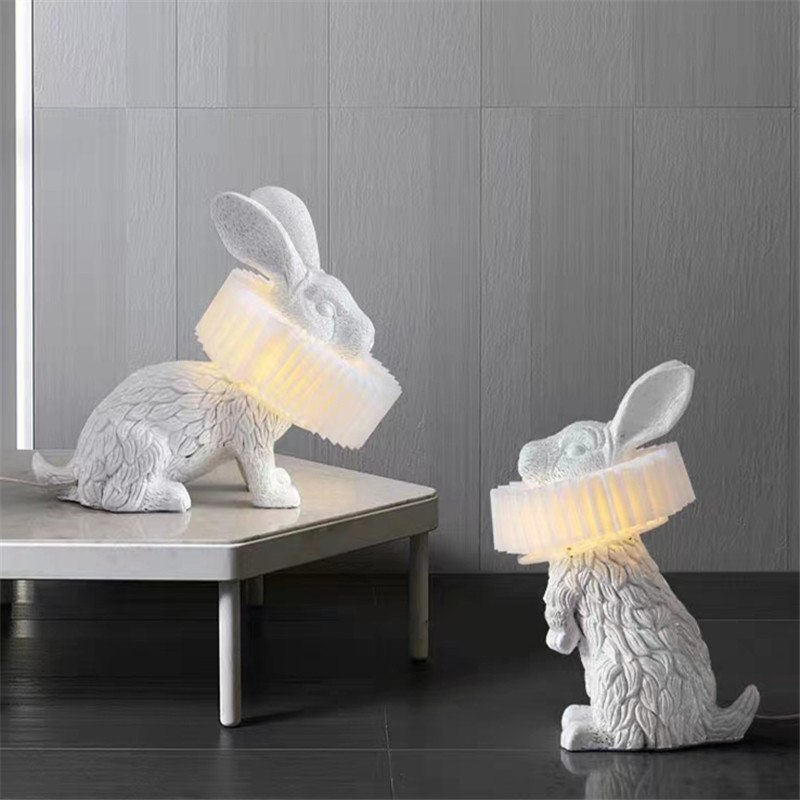Lampe de table lapin mignon ré - Resin Art On Floor avis et prix