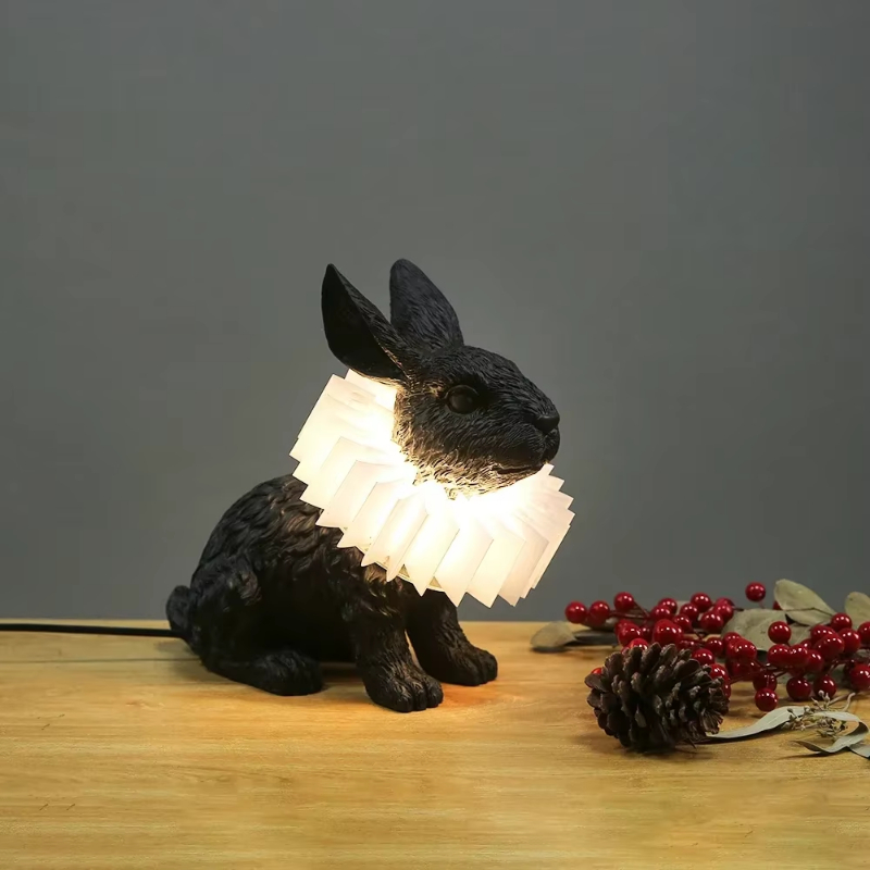 Lampe de table lapin mignon ré - Resin Art On Floor avis et prix