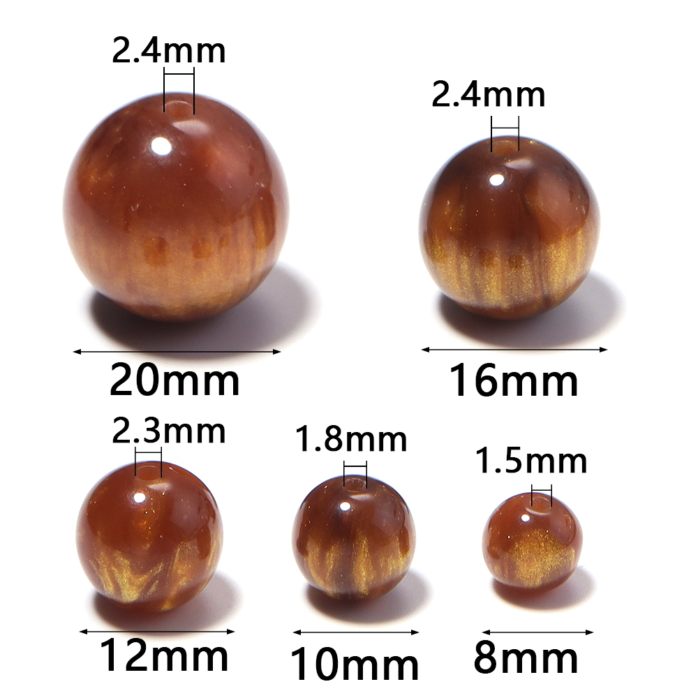 Perles en résine dorées, ronde - Resin Art Jewelry Kit avis et prix