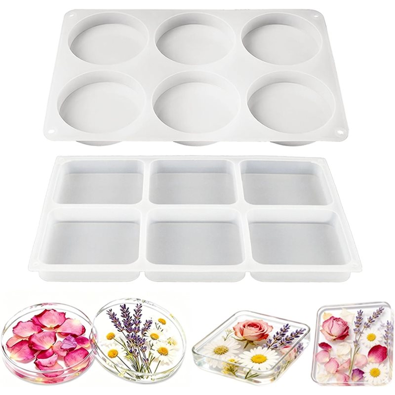 Moules en silicone A25I-12 cav - Coaster Mold Square avis et prix