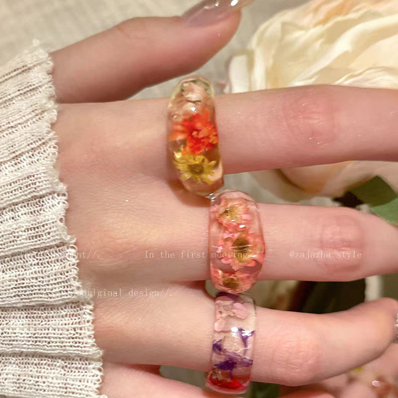 Bague en résine minimaliste ex - Resin Art Ring avis et prix