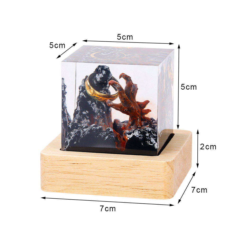 Lampe de table en résine Organ - Resin Art Ring avis et prix