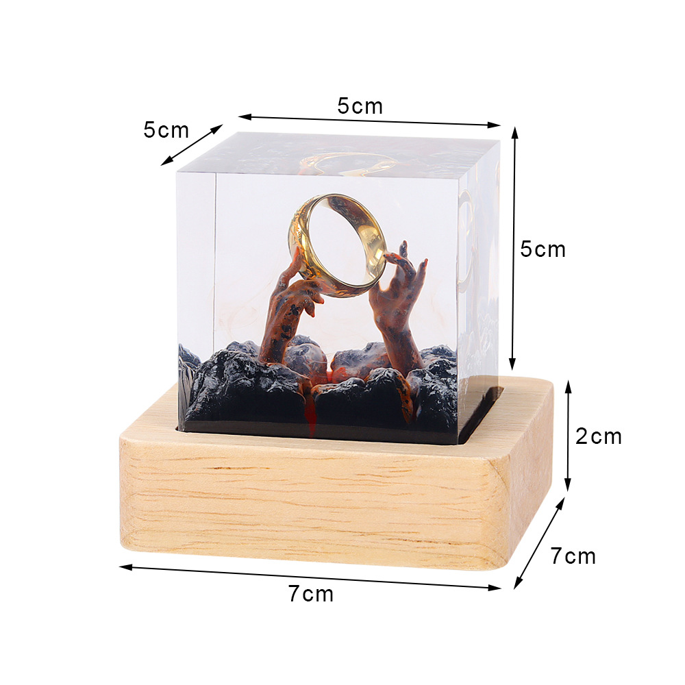 Lampe de table en résine Organ - Resin Art Ring avis et prix