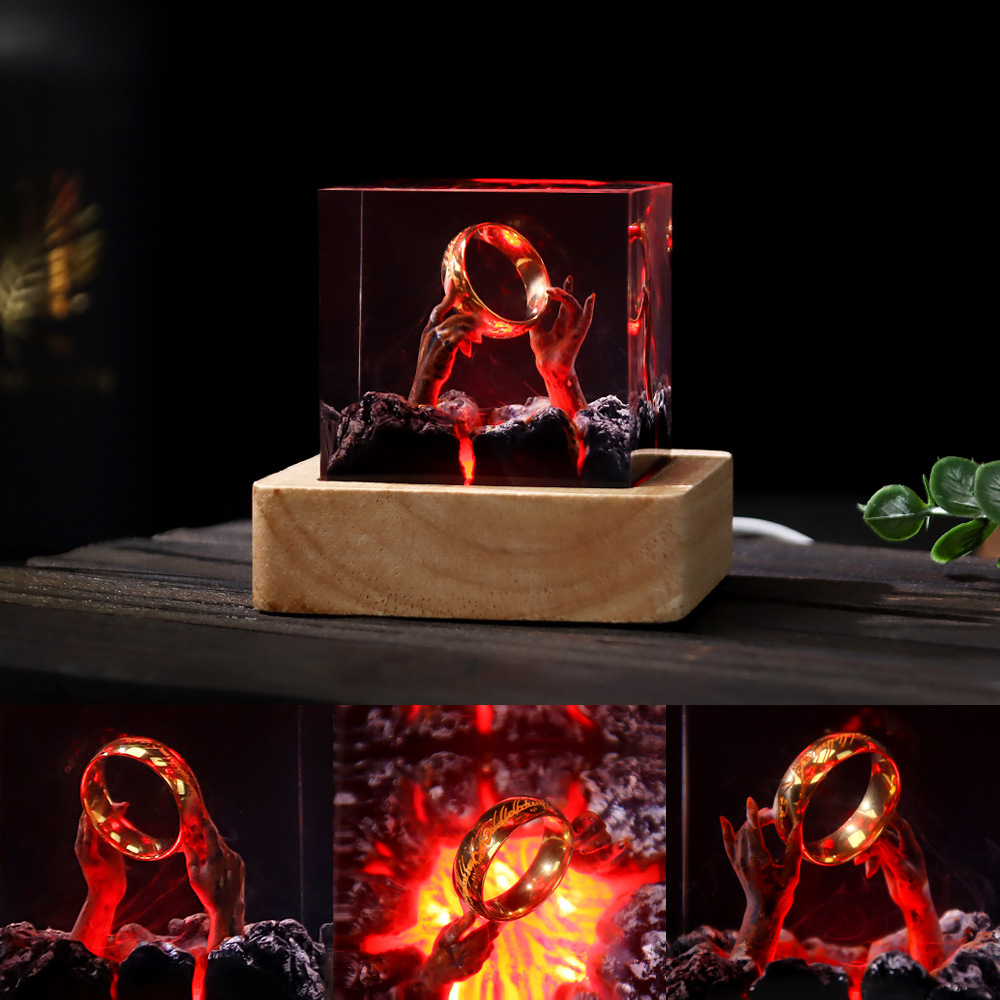 Lampe de table en résine Organ - Resin Art Ring avis et prix