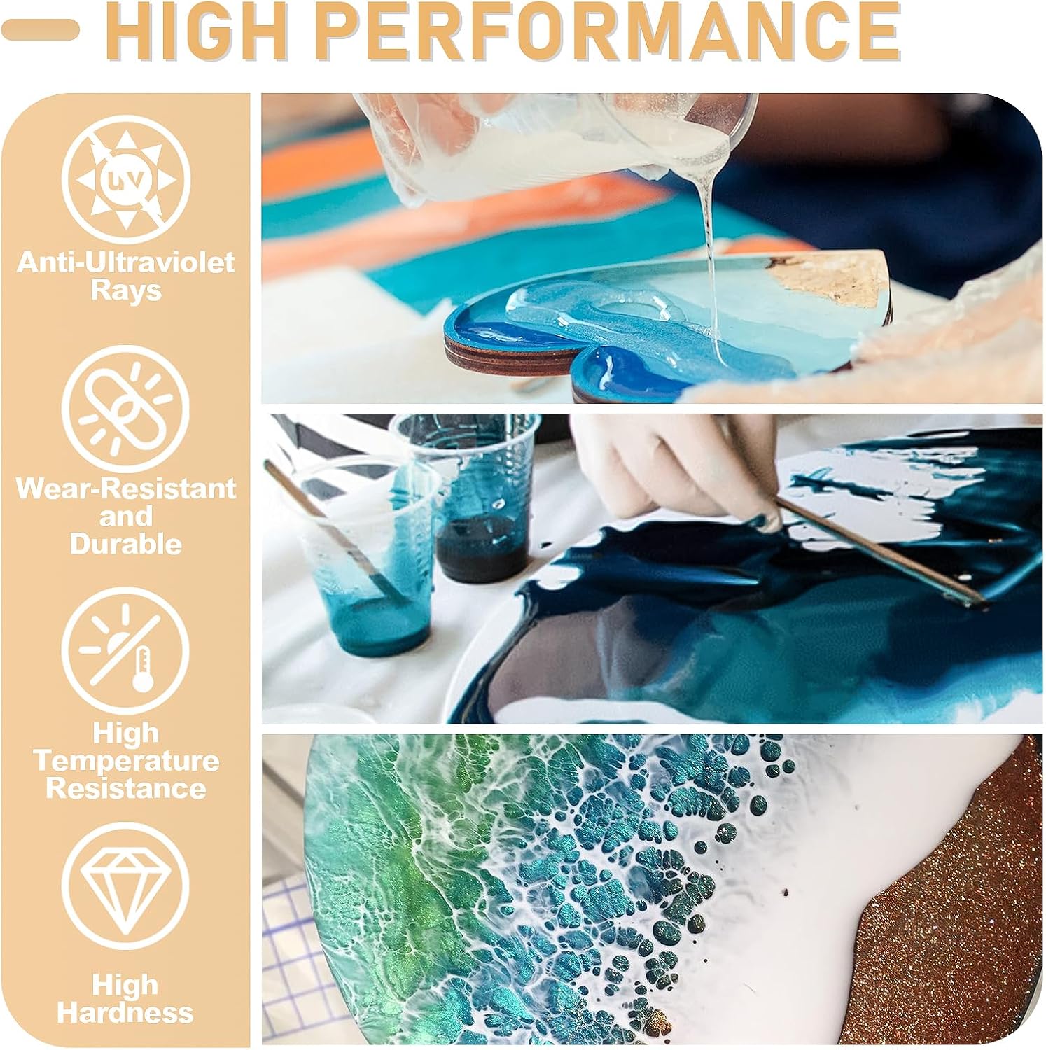 Colle époxy en résine AB, 17.6 - Resin Art Table Top avis et prix