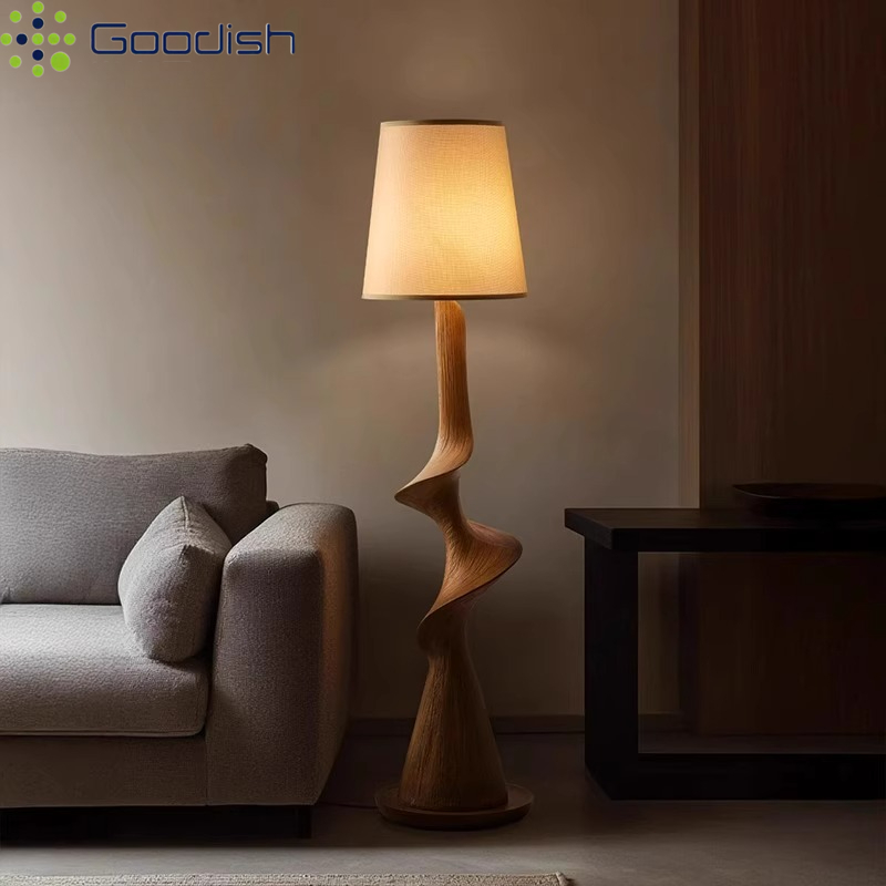 Lampe de sol LED en bois courb - Resin Art On Floor avis et prix