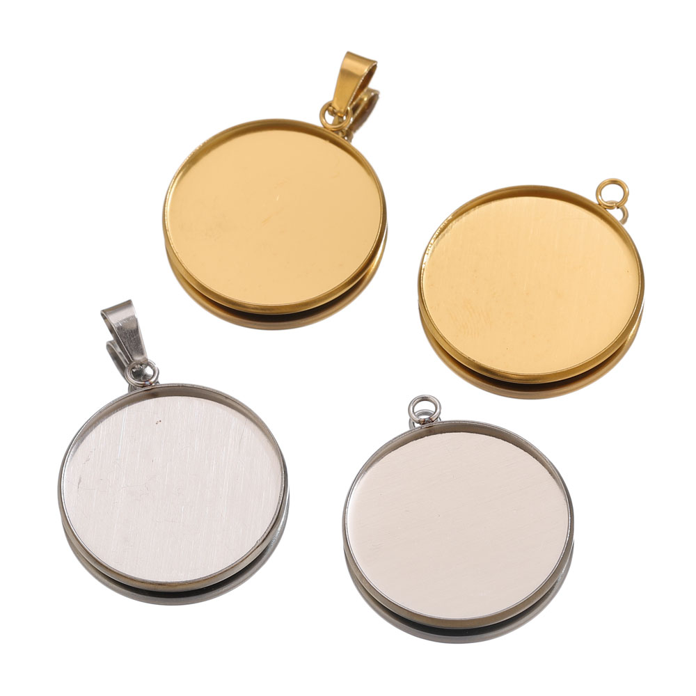 Pendentifs dorés en acier inox - Resin Art Jewelry Kit avis et prix