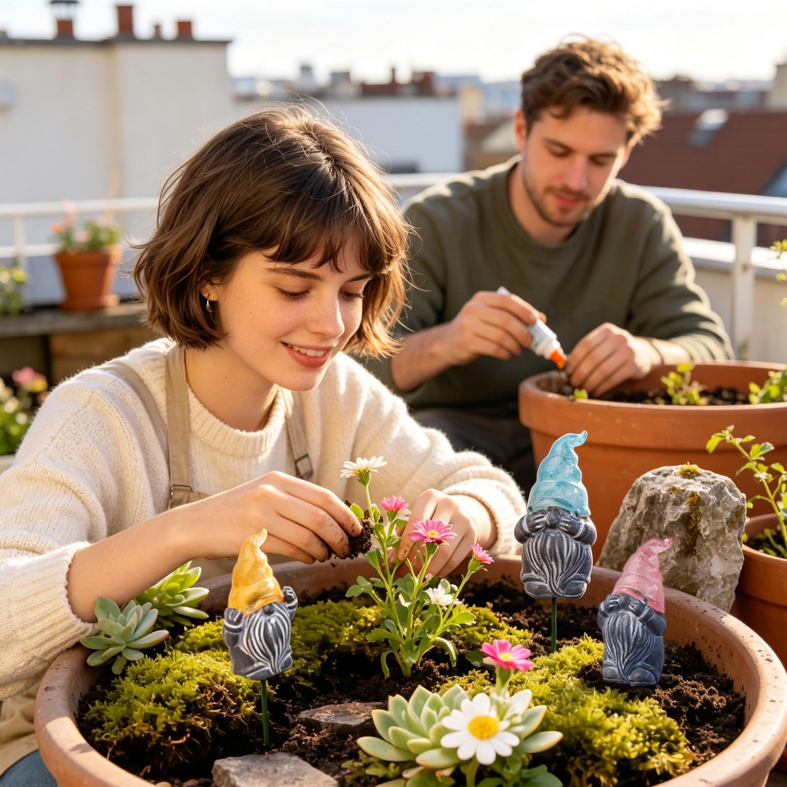 Piquets décoratifs de jardin e - Resin Art Flower avis et prix
