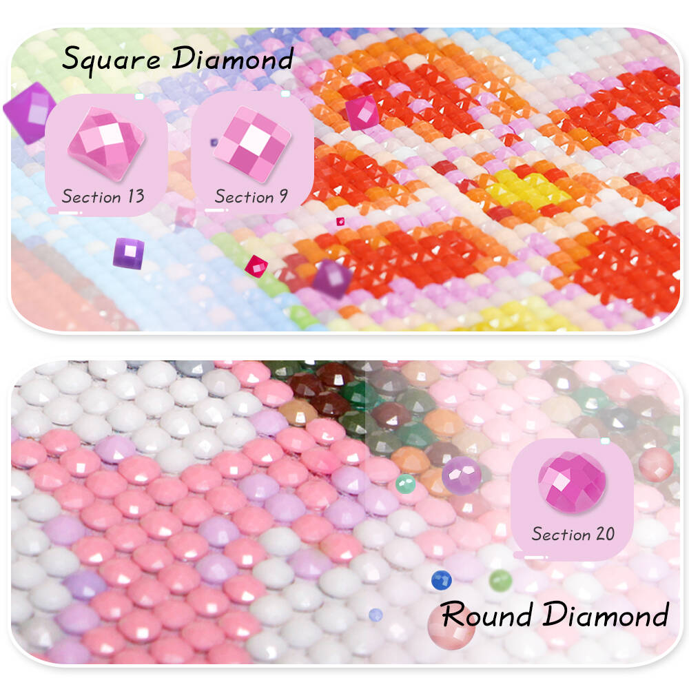 Peinture diamantée sans cadre, - Resin Art Flower avis et prix