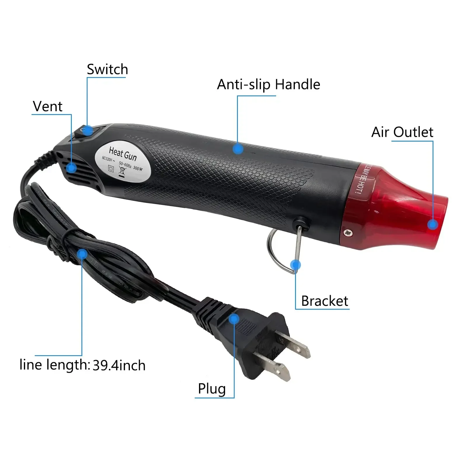 Mini pistolet à air chaud 110V - Resin Art Heat Gun avis et prix