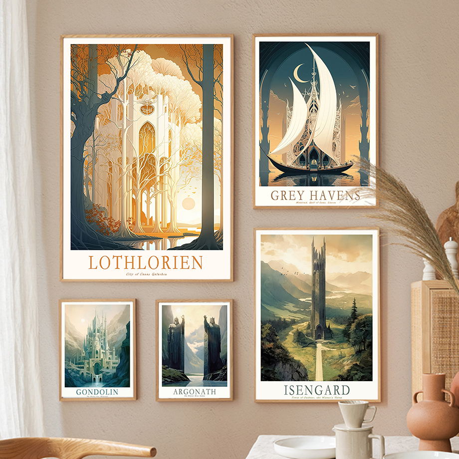 Affiche de voyage rétro Le Sei - Resin Art Ring avis et prix