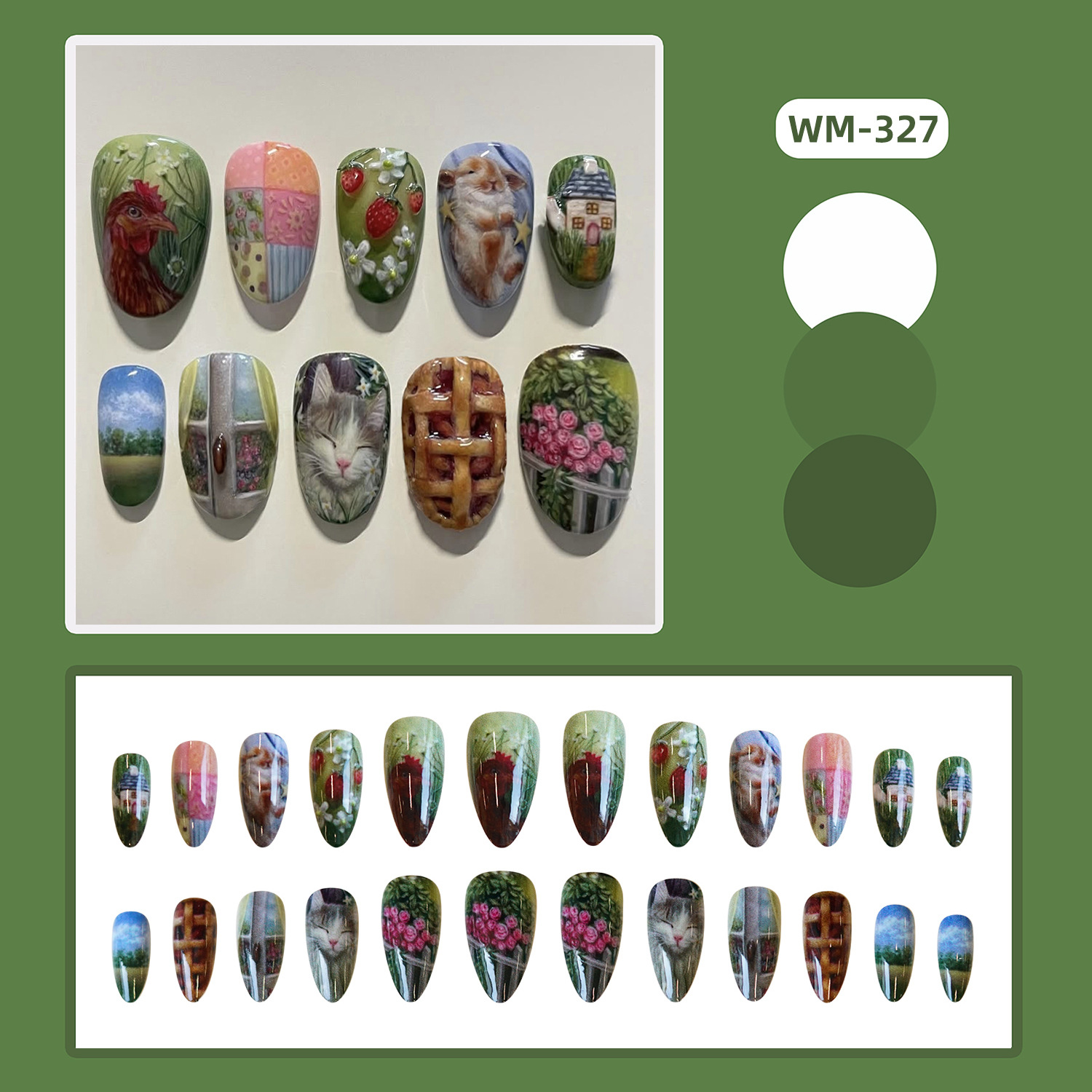 24 pièces Style pastoral amand - Resin Art Flower avis et prix