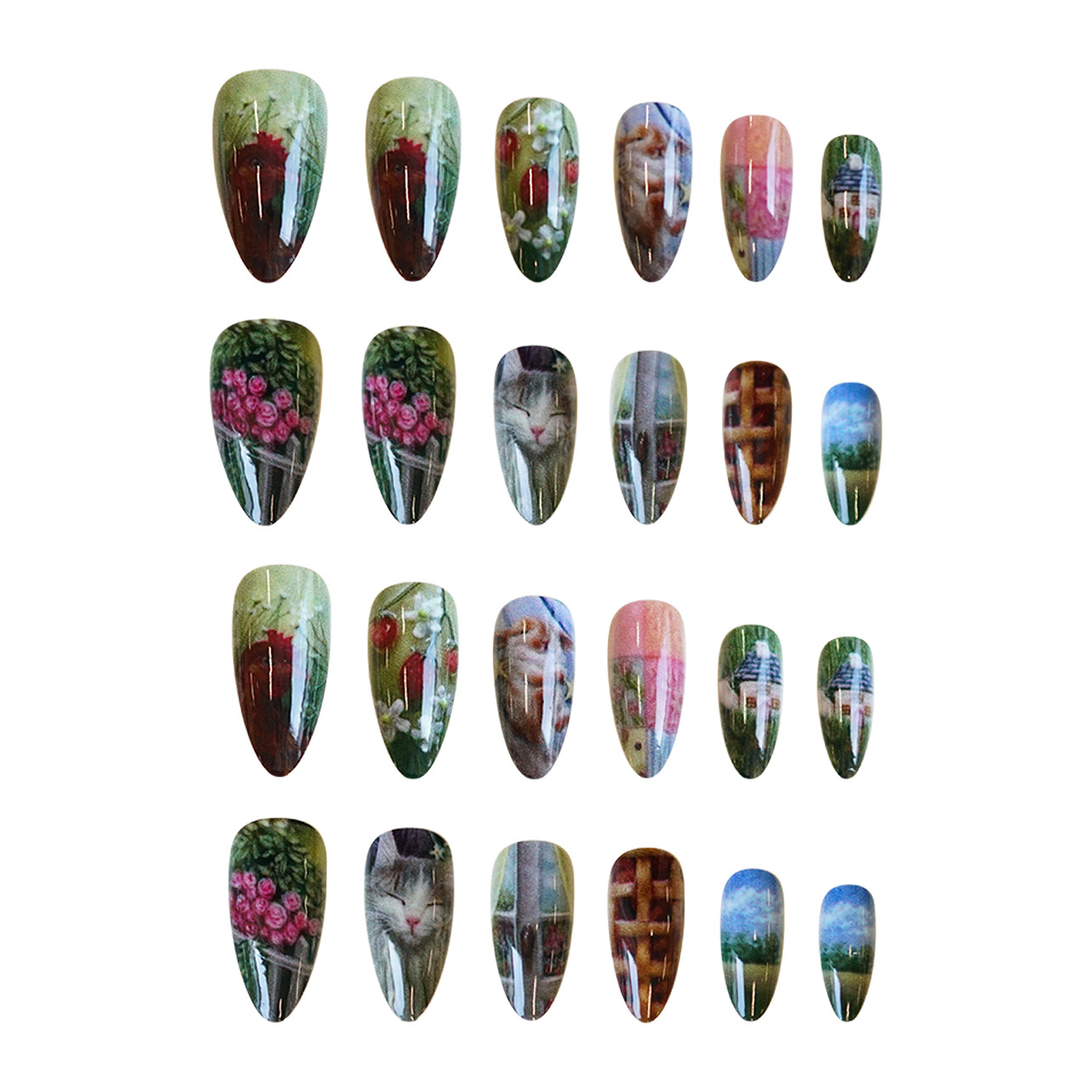 24 pièces Style pastoral amand - Resin Art Flower avis et prix