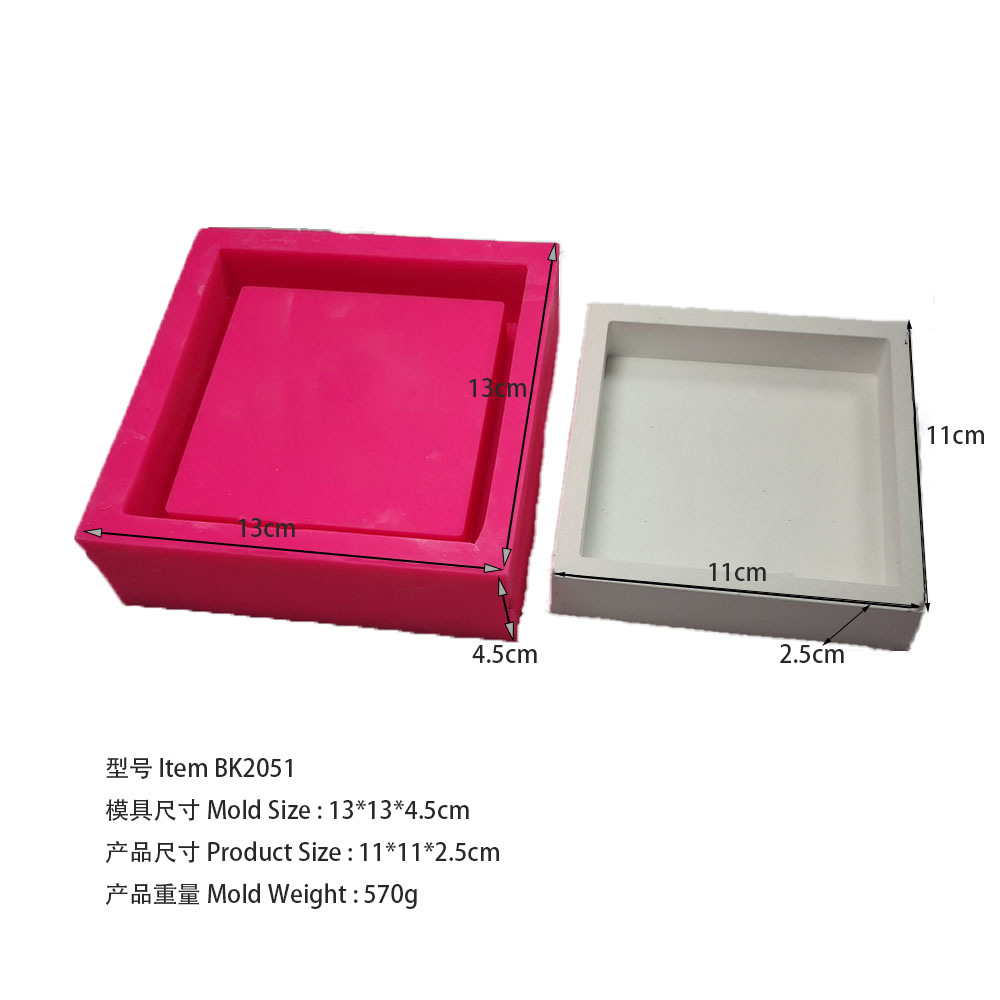 Grand plateau carré, moules en - Coaster Mold Square avis et prix