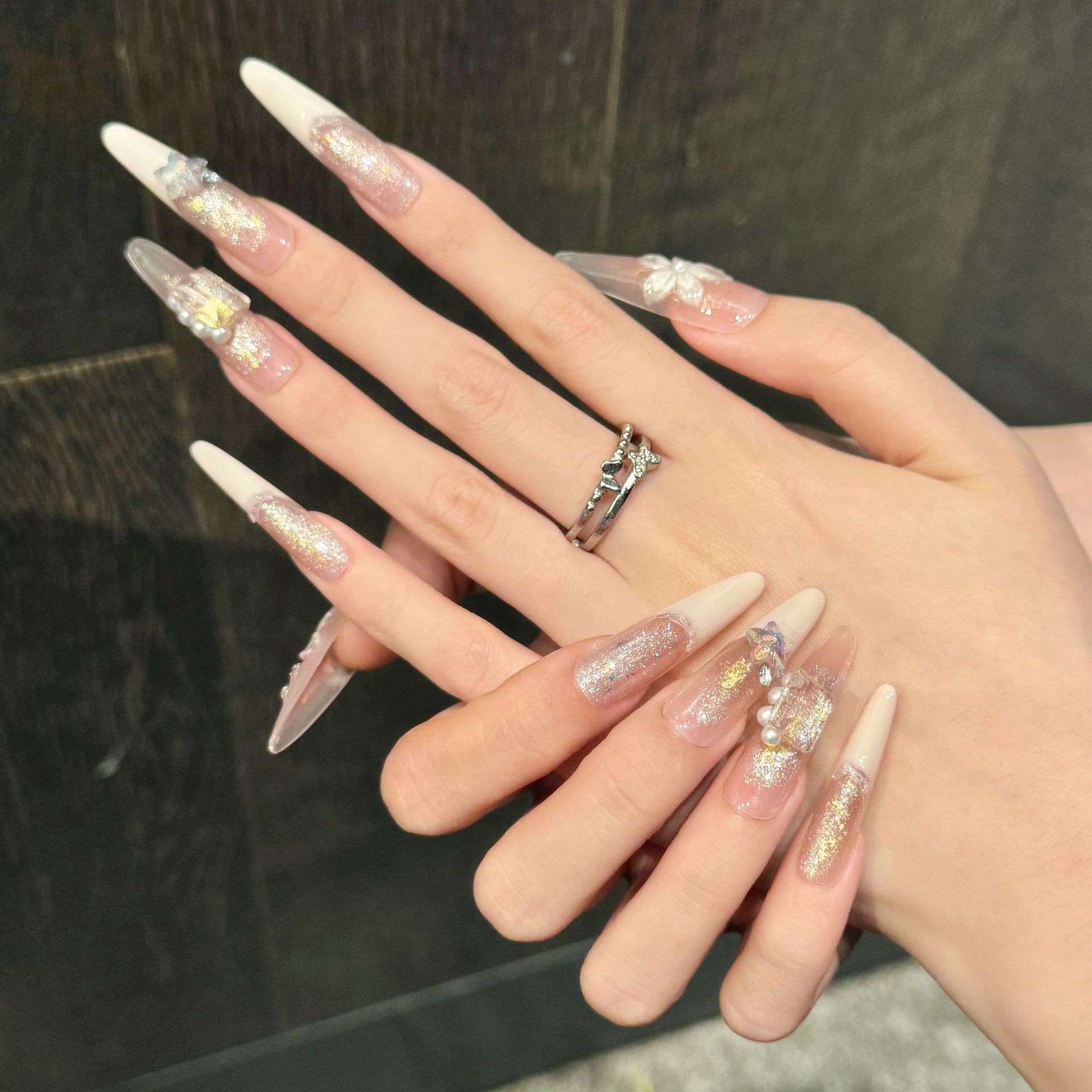 10 pièces d'ongles artificiels - Resin Art Flower avis et prix