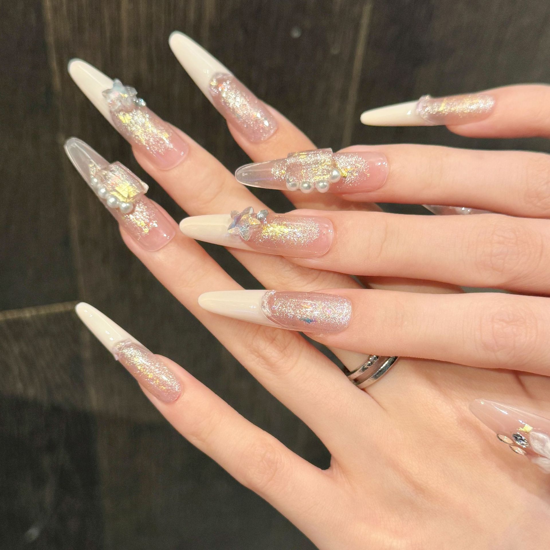 10 pièces d'ongles artificiels - Resin Art Flower avis et prix