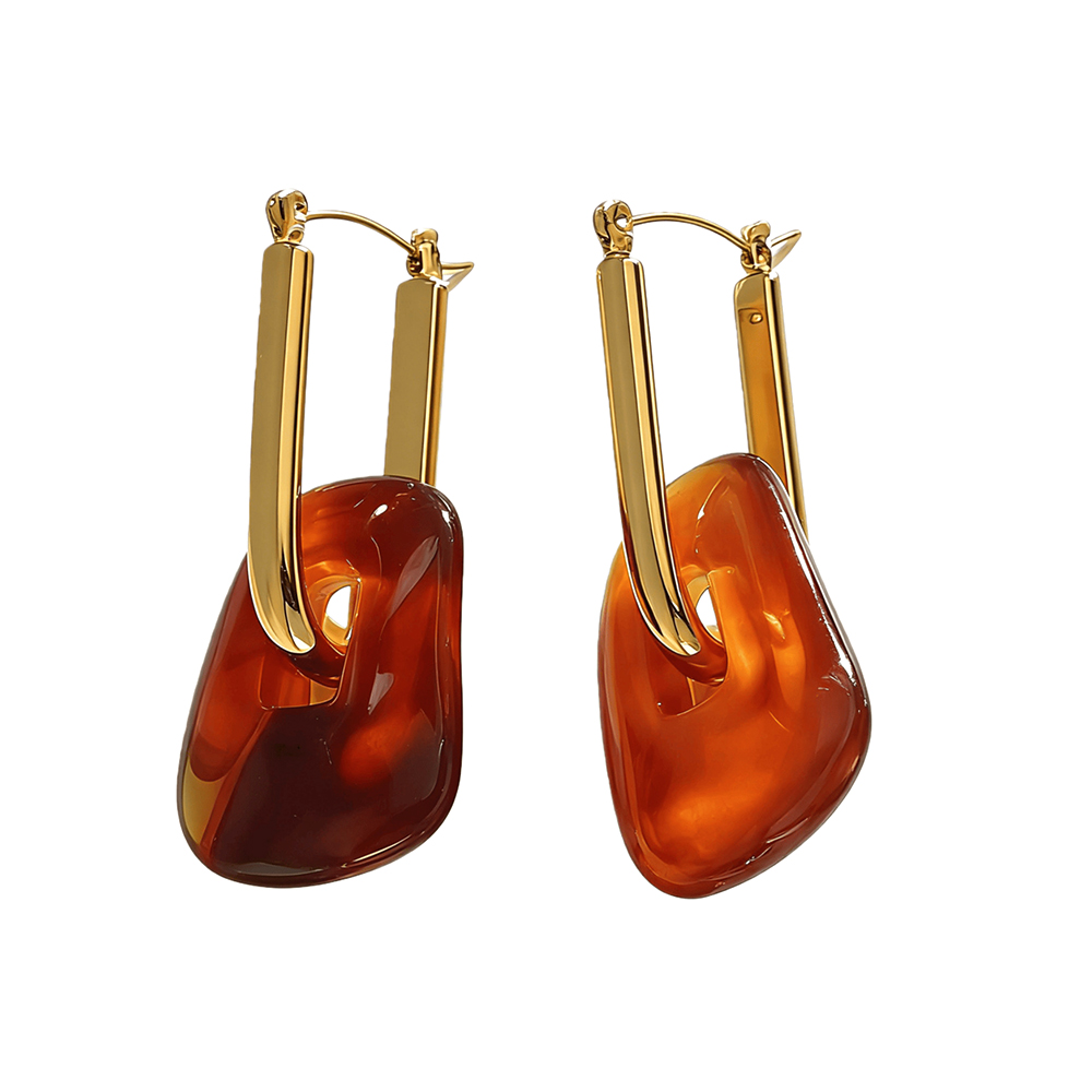 Boucles d'oreilles pendantes c - Resin Art Ring avis et prix